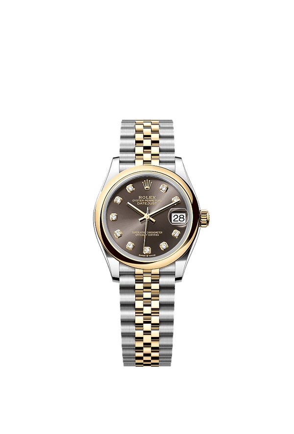 Rolex Datejust 31 - Staal / Geelgoud - Grijs wijzerplaat (278243)