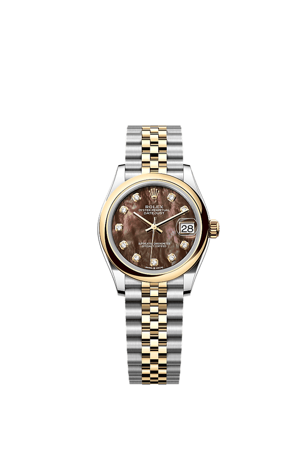 Rolex Datejust 31 - Staal / Geelgoud - Zwart wijzerplaat (278243)