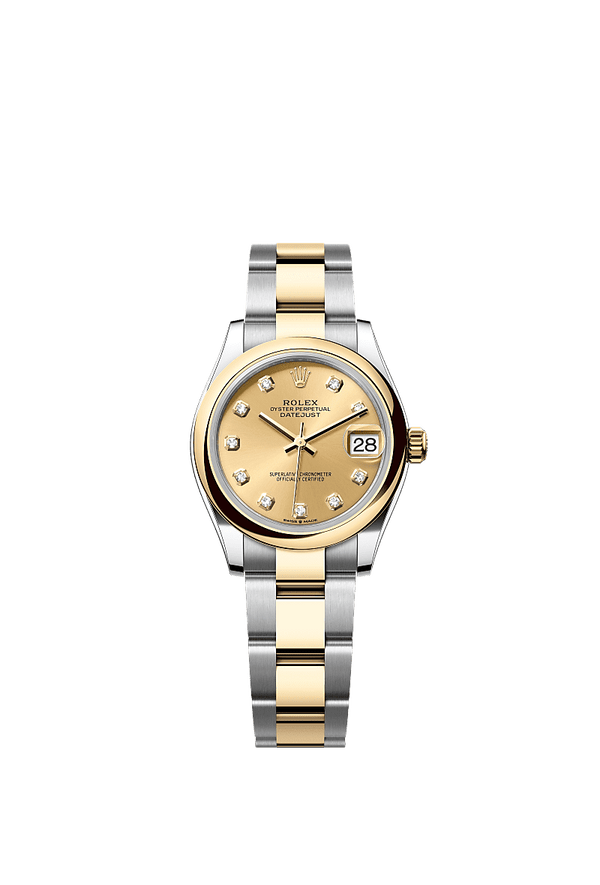 Rolex Datejust 31 - Staal / Geelgoud - Champagne wijzerplaat (278243)