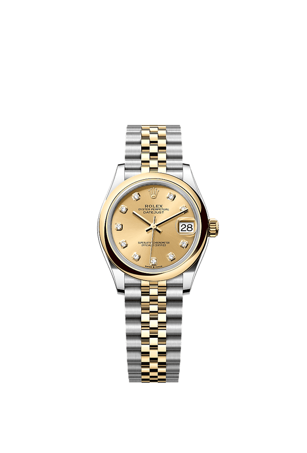 Rolex Datejust 31 - Staal / Geelgoud - Champagne wijzerplaat (278243)