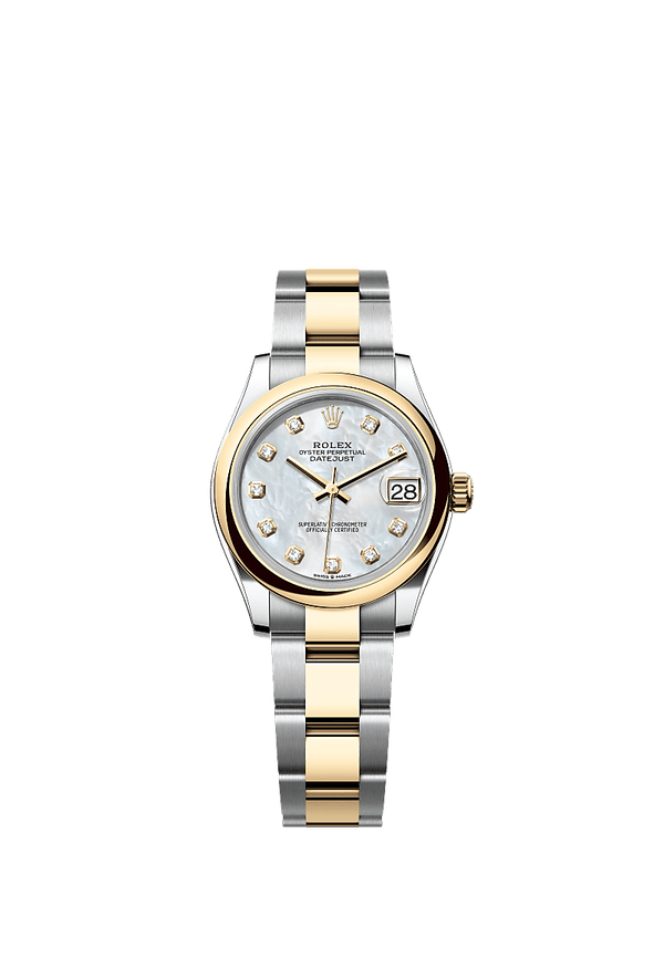 Rolex Datejust 31 - Staal / Geelgoud - Parelmoer wijzerplaat (278243)