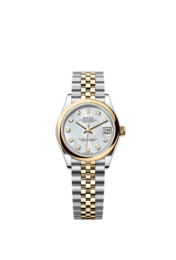 Rolex Datejust 31 - Staal / Geelgoud - Parelmoer wijzerplaat (278243)