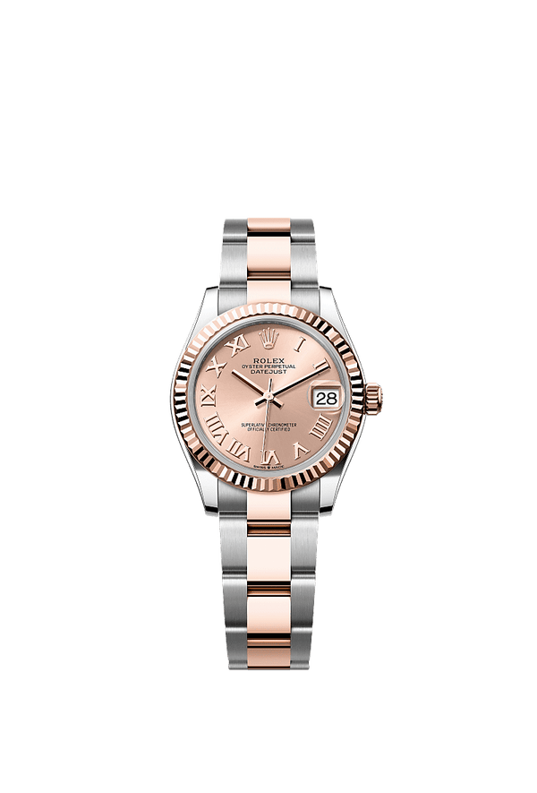 Rolex Datejust 31 - Staal / Rosegoud - Roze wijzerplaat (278271)