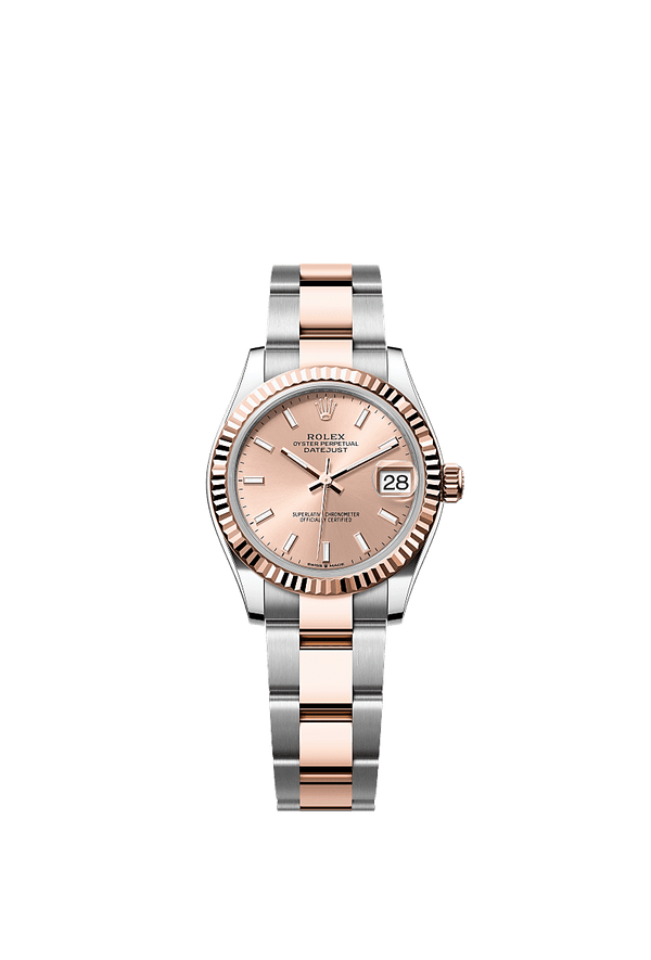 Rolex Datejust 31 - Staal / Rosegoud - Roze wijzerplaat (278271)