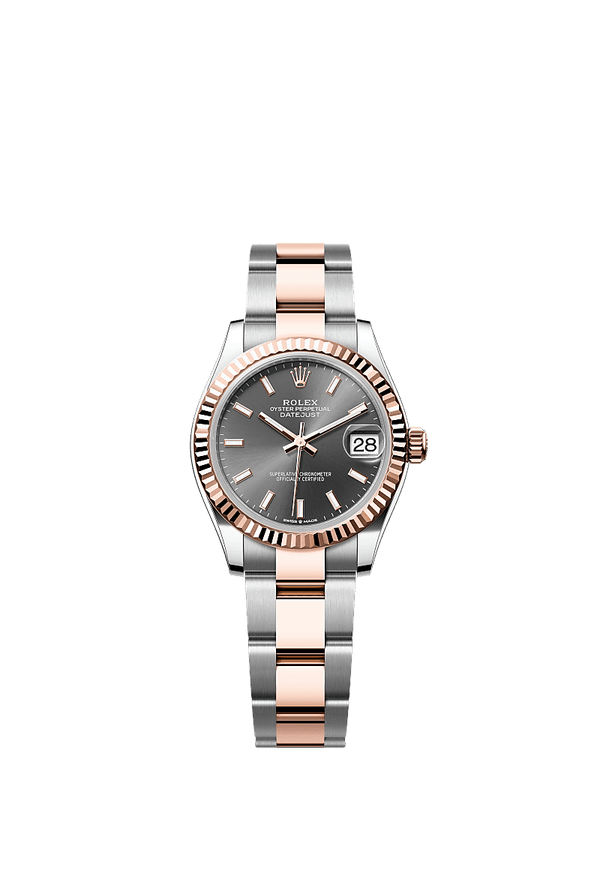 Rolex Datejust 31 - Staal / Rosegoud - Grijs wijzerplaat (278271)