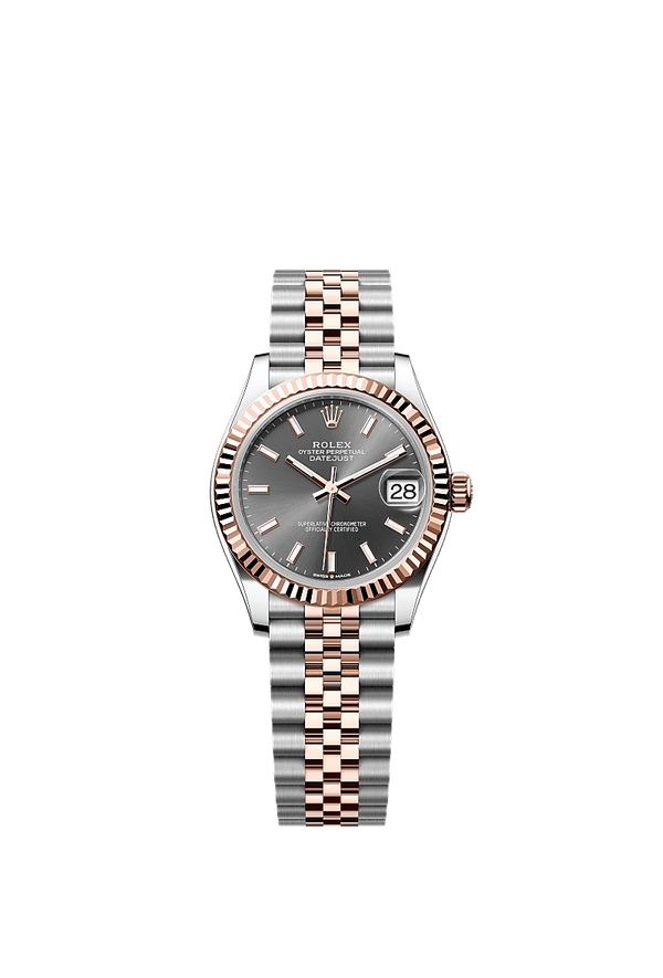 Rolex Datejust 31 - Staal / Rosegoud - Grijs wijzerplaat (278271)