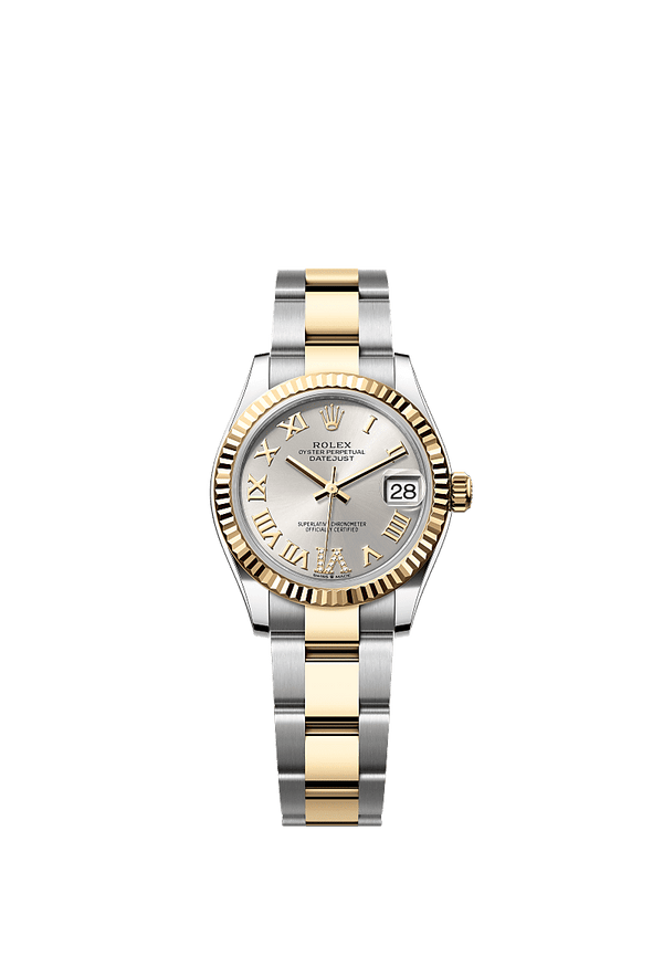 Rolex Datejust 31 - Staal / Geelgoud - Zilver wijzerplaat (278273)