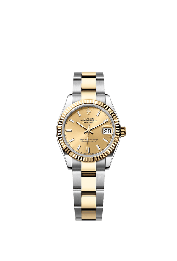 Rolex Datejust 31 - Staal / Geelgoud - Champagne wijzerplaat (278273)