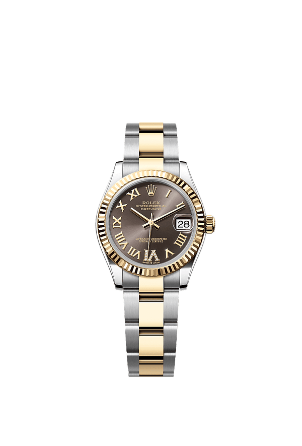 Rolex Datejust 31 - Staal / Geelgoud - Grijs wijzerplaat (278273)