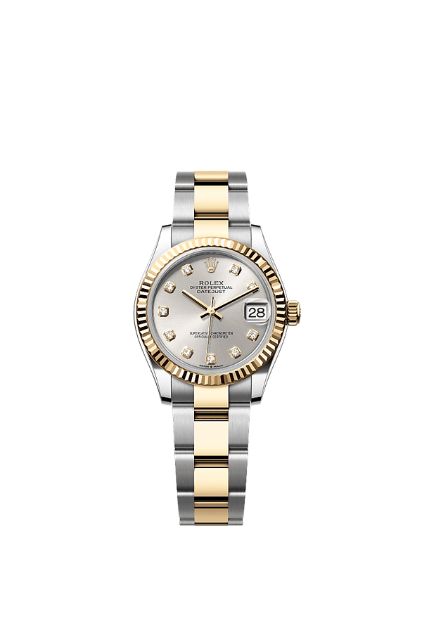 Rolex Datejust 31 - Staal / Geelgoud - Zilver wijzerplaat (278273)