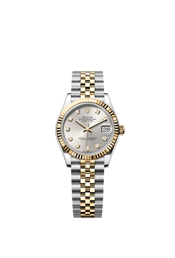 Rolex Datejust 31 - Staal / Geelgoud - Zilver wijzerplaat (278273)