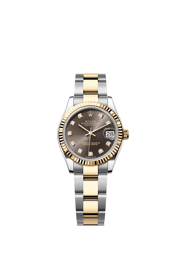 Rolex Datejust 31 - Staal / Geelgoud - Grijs wijzerplaat (278273)