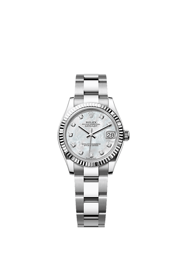 Rolex Datejust 31 - Staal / Witgoud - Parelmoer wijzerplaat (278274)