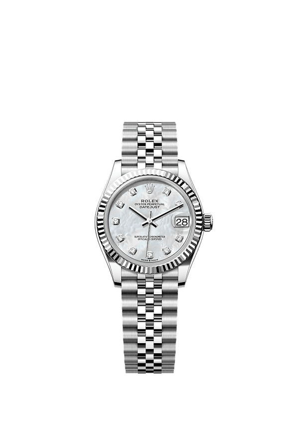 Rolex Datejust 31 - Staal / Witgoud - Parelmoer wijzerplaat (278274)