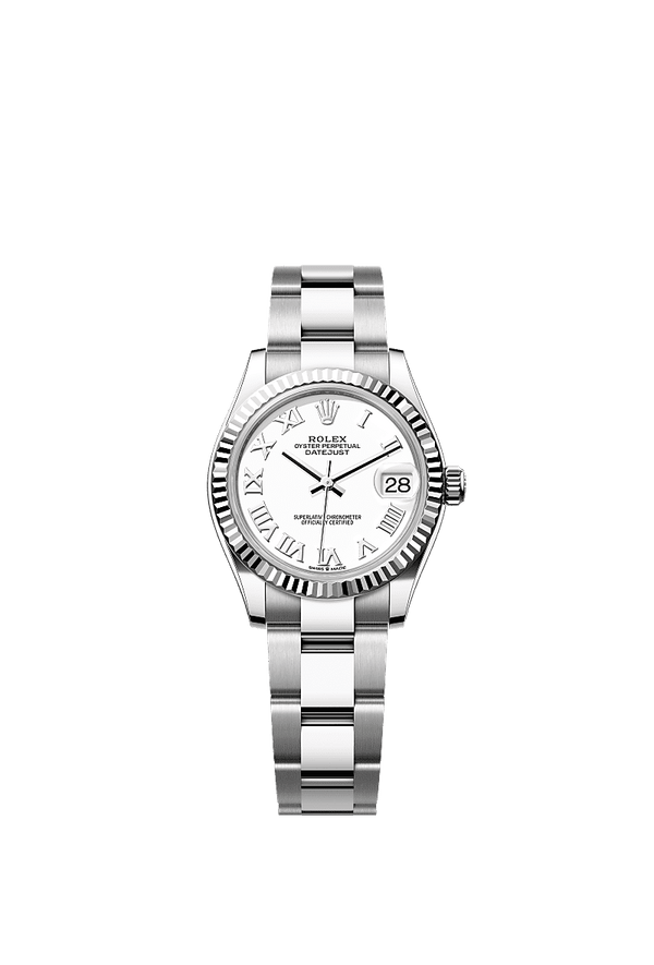 Rolex Datejust 31 - Staal / Witgoud - Wit wijzerplaat (278274)