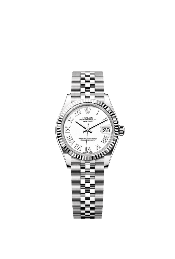 Rolex Datejust 31 - Staal / Witgoud - Wit wijzerplaat (278274)