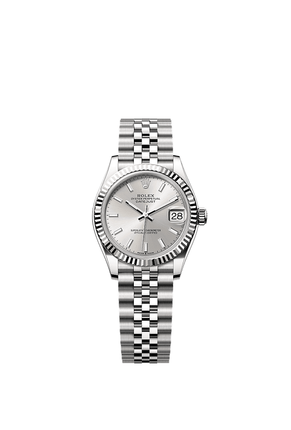 Rolex Datejust 31 - Staal / Witgoud - Zilver wijzerplaat (278274)