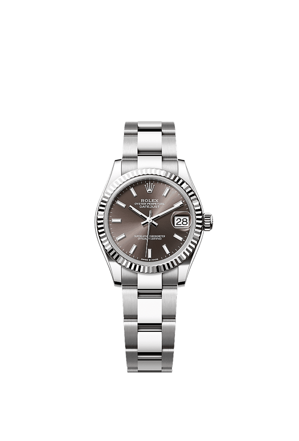 Rolex Datejust 31 - Staal / Witgoud - Grijs wijzerplaat (278274)