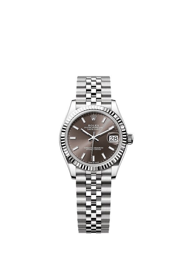 Rolex Datejust 31 - Staal / Witgoud - Grijs wijzerplaat (278274)
