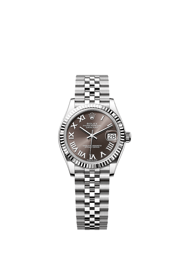 Rolex Datejust 31 - Staal / Witgoud - Grijs wijzerplaat (278274)