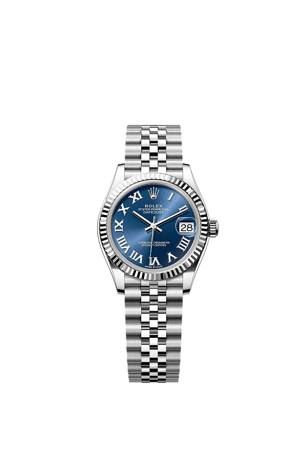 Rolex Datejust 31 - Staal / Witgoud - Blauw wijzerplaat (278274)