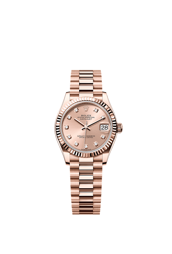 Rolex Datejust 31 - Rosegoud - Roze wijzerplaat (278275)