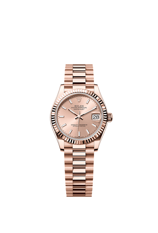 Rolex Datejust 31 - Rosegoud - Roze wijzerplaat (278275)