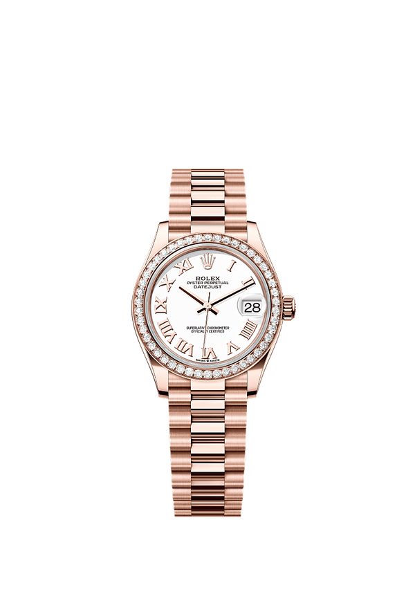Rolex Datejust 31 - Rosegoud - Wit wijzerplaat (278285RBR)
