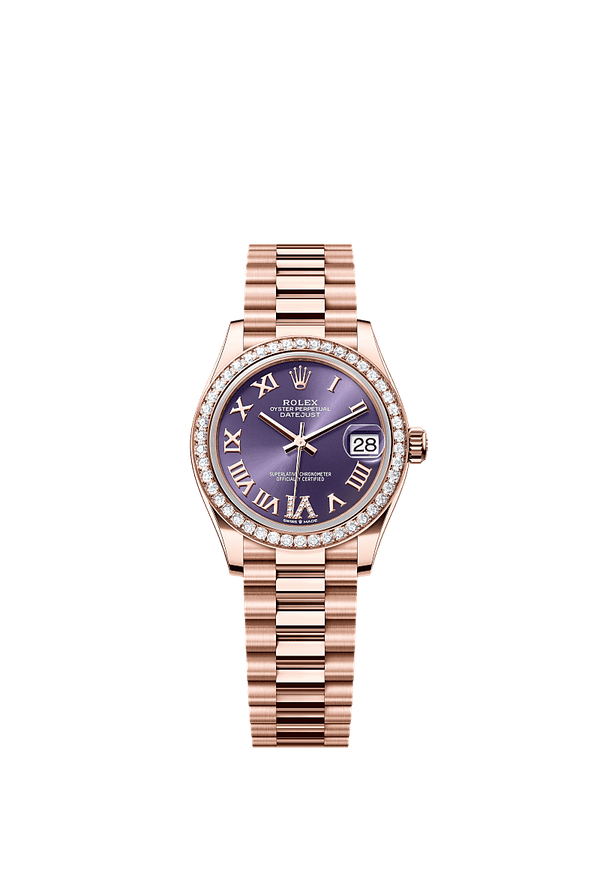 Rolex Datejust 31 - Rosegoud - Paars wijzerplaat (278285RBR)