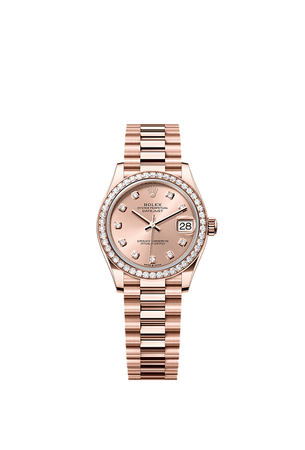 Rolex Datejust 31 - Rosegoud - Roze wijzerplaat (278285RBR)