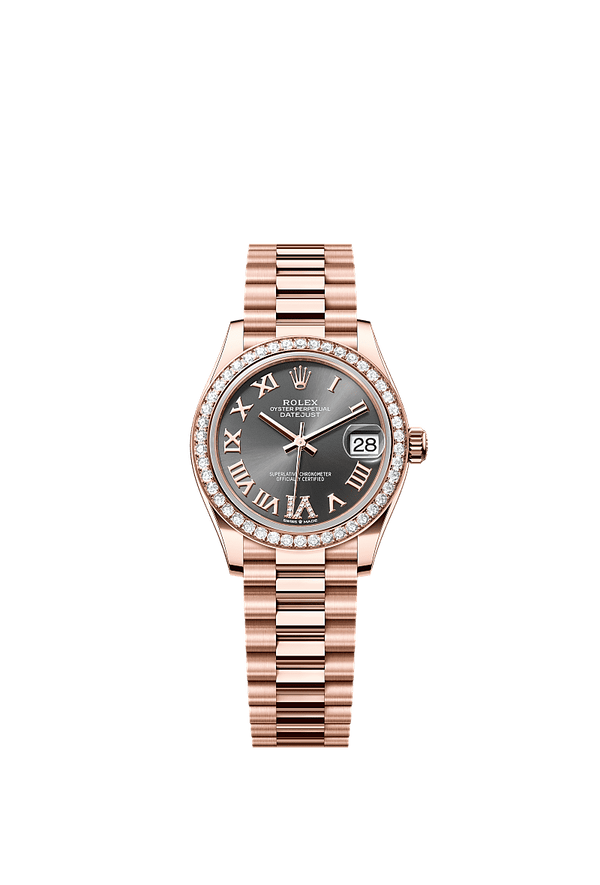 Rolex Datejust 31 - Rosegoud - Grijs wijzerplaat (278285RBR)