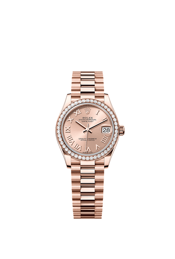 Rolex Datejust 31 - Rosegoud - Roze wijzerplaat (278285RBR)