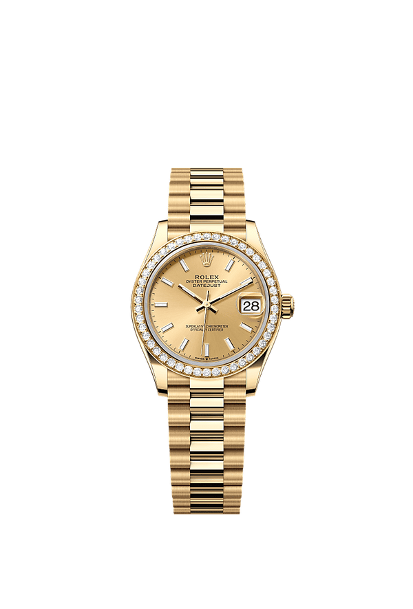 Rolex Datejust 31 - Geelgoud - Champagne wijzerplaat (278288RBR)