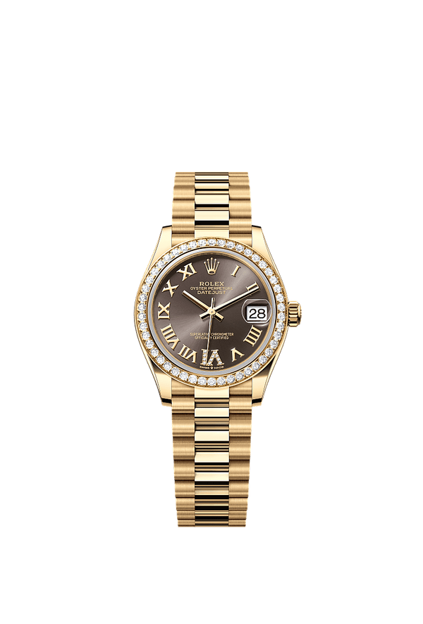 Rolex Datejust 31 - Geelgoud - Grijs wijzerplaat (278288RBR)
