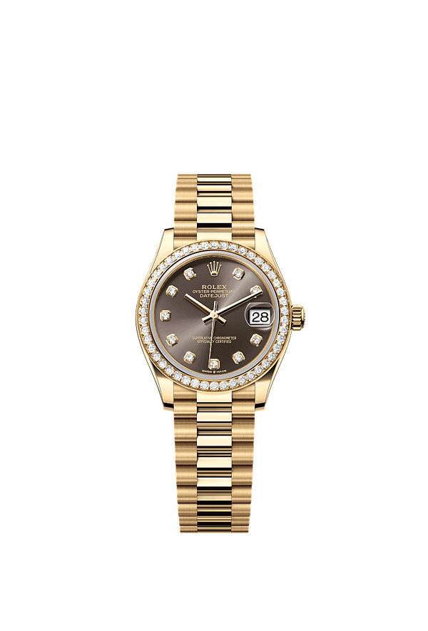 Rolex Datejust 31 - Geelgoud - Grijs wijzerplaat (278288RBR)