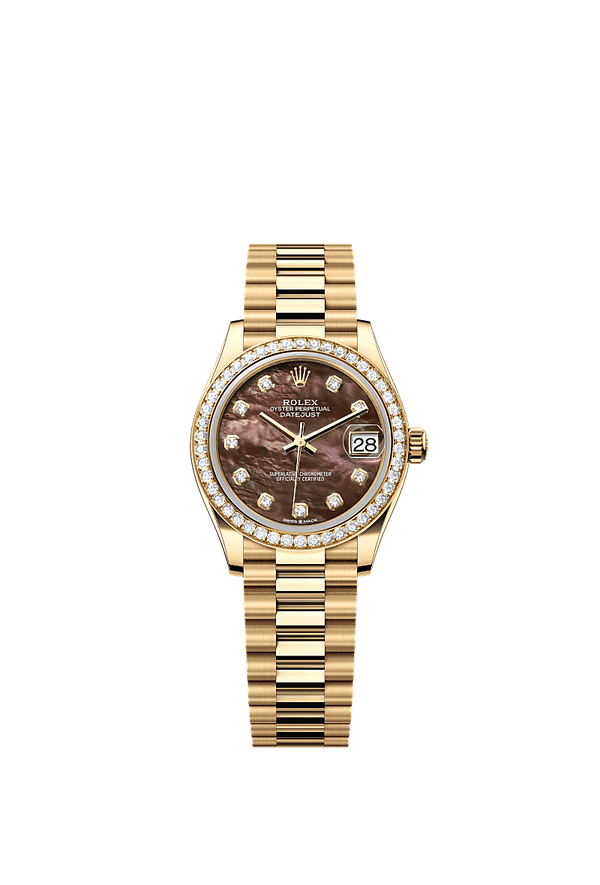 Rolex Datejust 31 - Geelgoud - Zwart wijzerplaat (278288RBR)