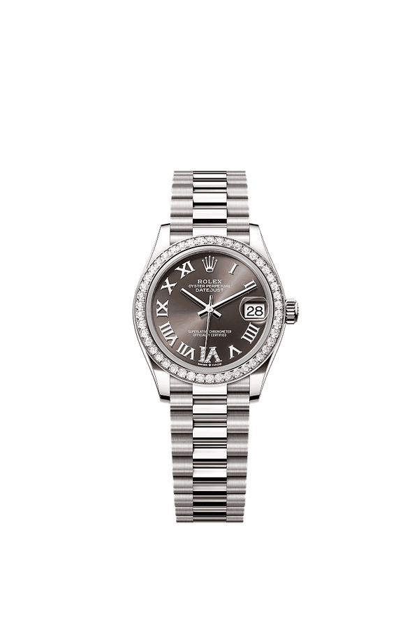 Rolex Datejust 31 - Witgoud - Grijs wijzerplaat (278289RBR)