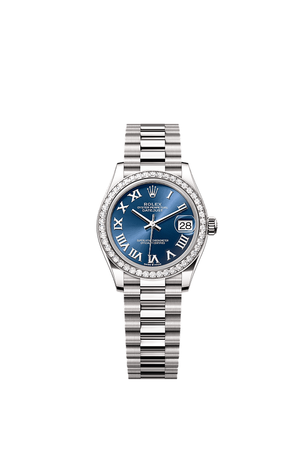 Rolex Datejust 31 - Witgoud - Blauw wijzerplaat (278289RBR)