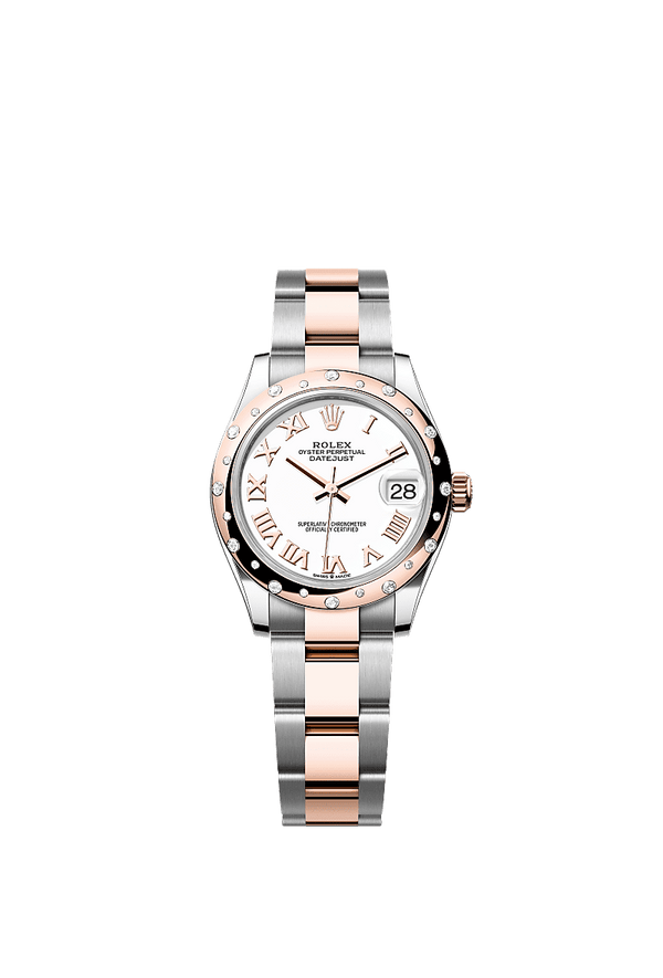 Rolex Datejust 31 - Staal / Rosegoud - Wit wijzerplaat (278341RBR)