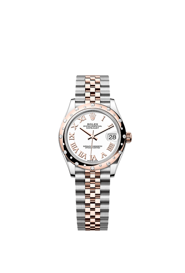Rolex Datejust 31 - Staal / Rosegoud - Wit wijzerplaat (278341RBR)