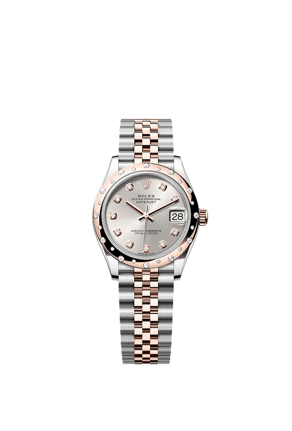 Rolex Datejust 31 - Staal / Rosegoud - Zilver wijzerplaat (278341RBR)