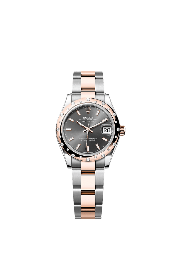 Rolex Datejust 31 - Staal / Rosegoud - Grijs wijzerplaat (278341RBR)