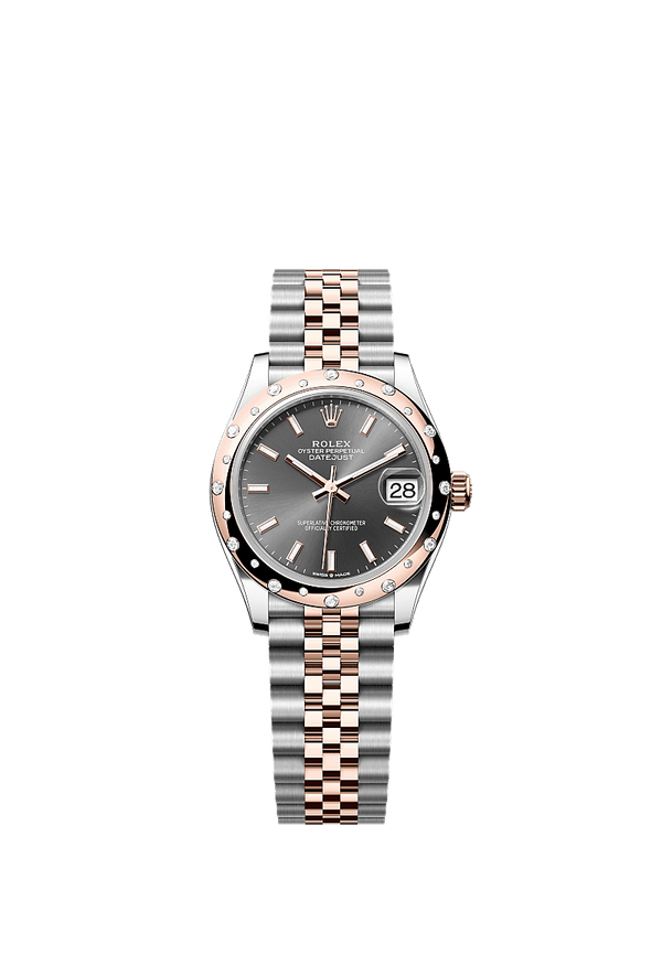Rolex Datejust 31 - Staal / Rosegoud - Grijs wijzerplaat (278341RBR)
