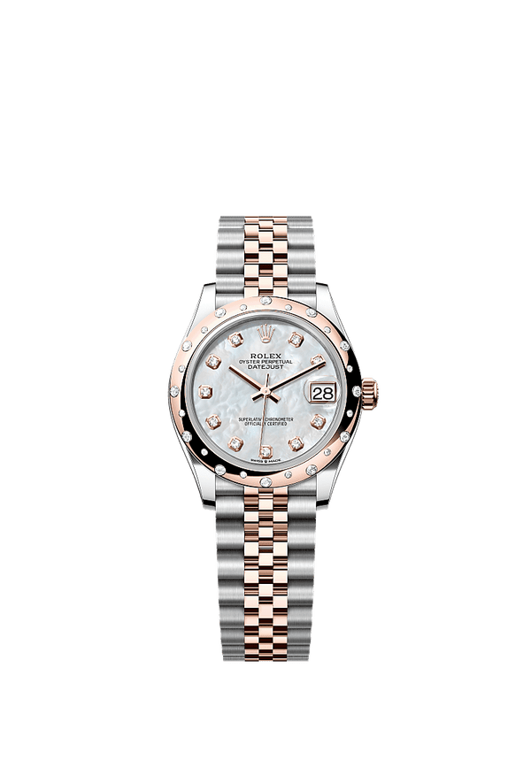 Rolex Datejust 31 - Staal / Rosegoud - Parelmoer wijzerplaat (278341RBR)