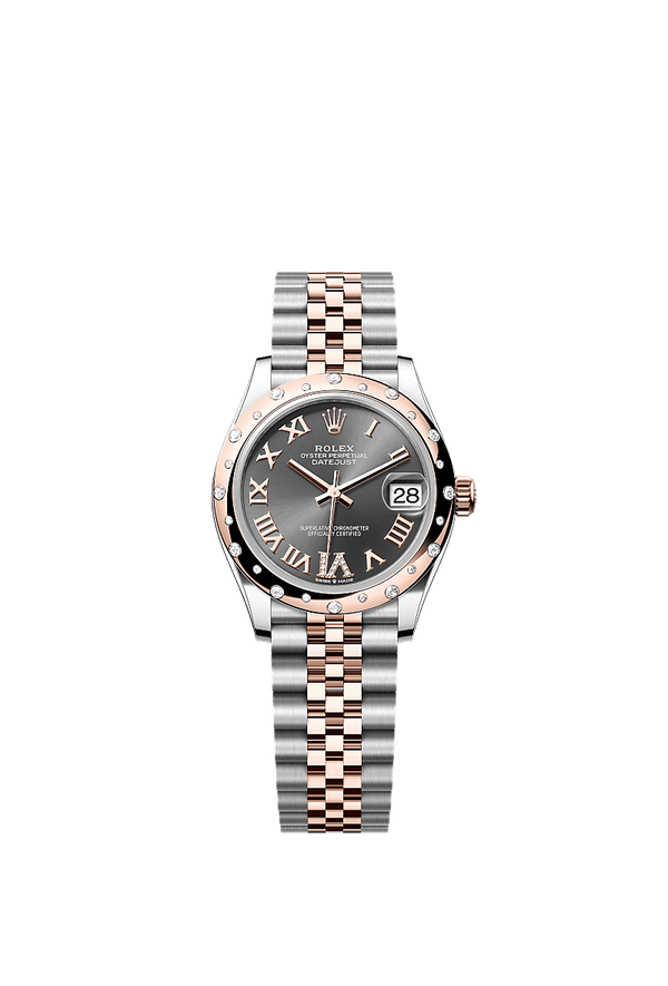 Rolex Datejust 31 - Staal / Rosegoud - Grijs wijzerplaat (278341RBR)