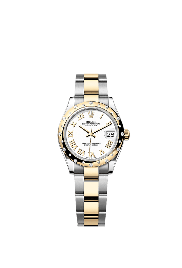 Rolex Datejust 31 - Staal / Geelgoud - Wit wijzerplaat (278343RBR)