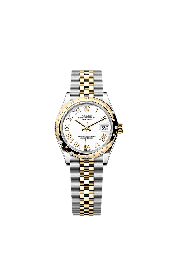 Rolex Datejust 31 - Staal / Geelgoud - Wit wijzerplaat (278343RBR)