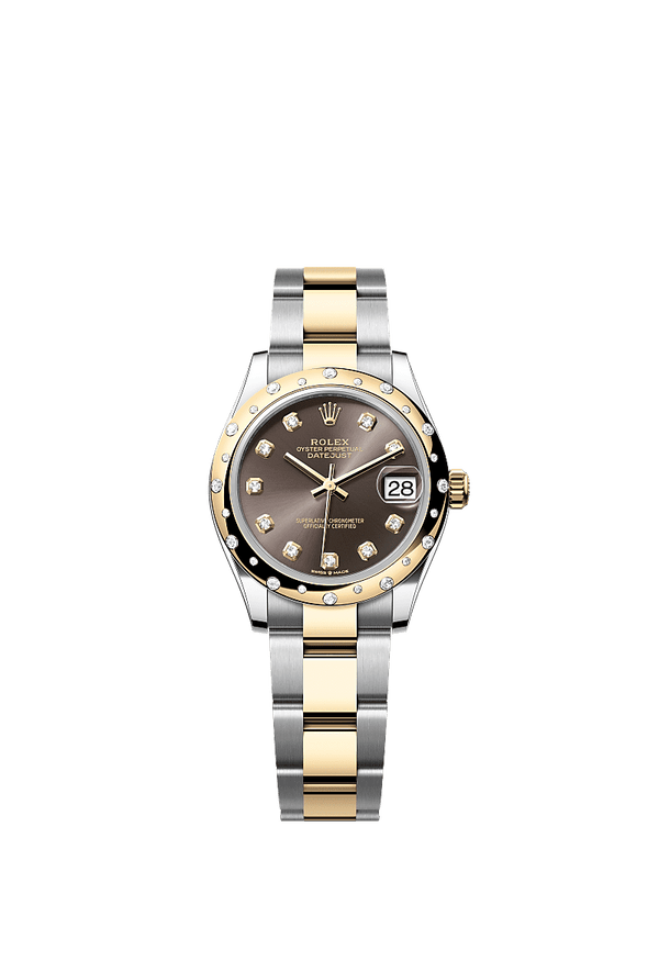 Rolex Datejust 31 - Staal / Geelgoud - Grijs wijzerplaat (278343RBR)