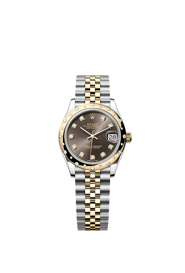 Rolex Datejust 31 - Staal / Geelgoud - Grijs wijzerplaat (278343RBR)