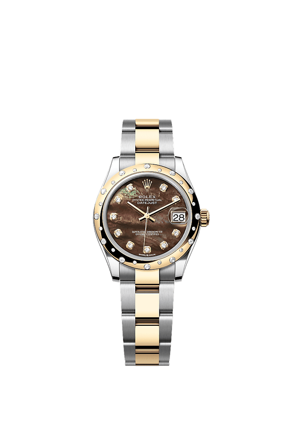 Rolex Datejust 31 - Staal / Geelgoud - Zwart wijzerplaat (278343RBR)